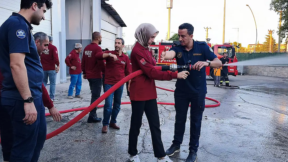 Elazığ'da yangınla mücadele eğitimi gerçekleştirildi