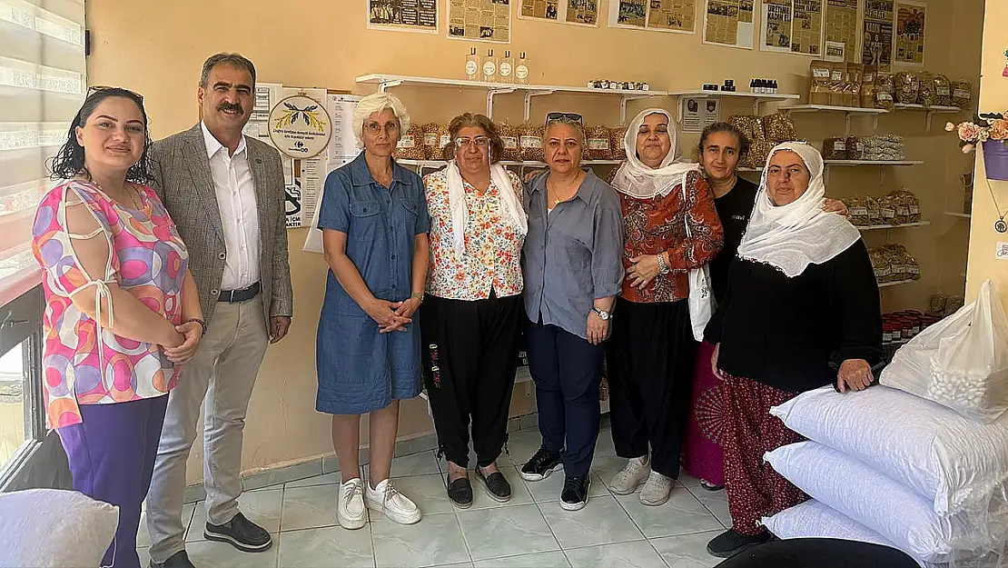 Başkan Ercan'dan Ağın kadınları kooperatifi'ne geçmiş olsun ziyareti