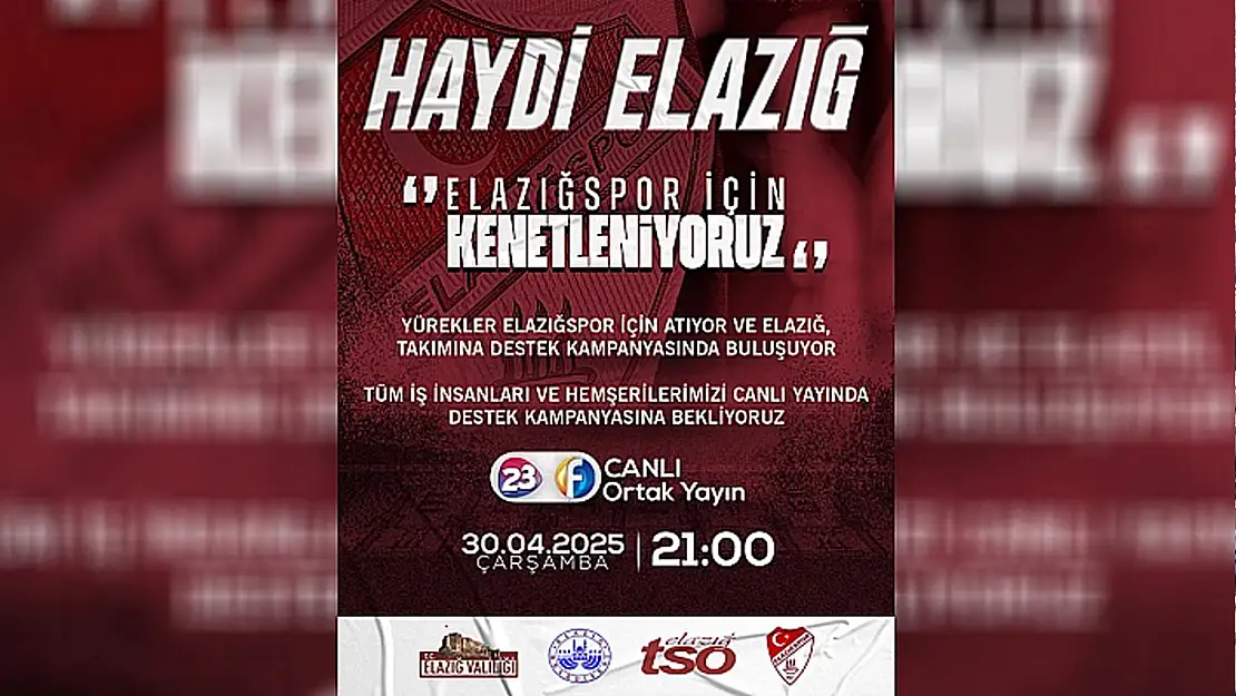 Elazığ TSO'dan Elazığspor'a Destek Kampanyası