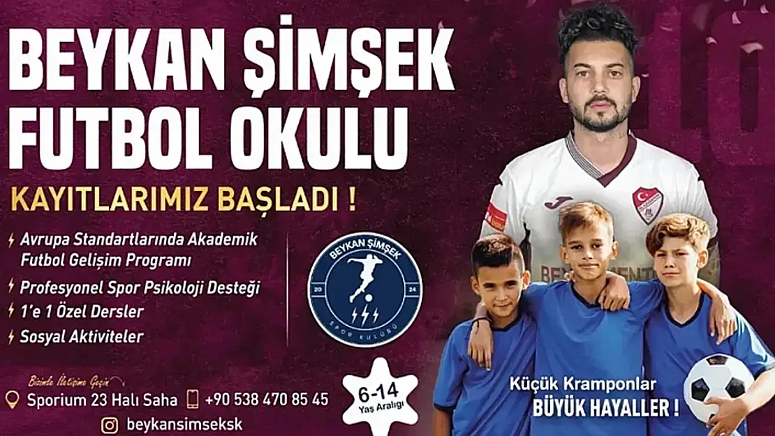 Elazığspor'un yıldızı Beykan Şimşek'ten Elazığ'a futbol okulu
