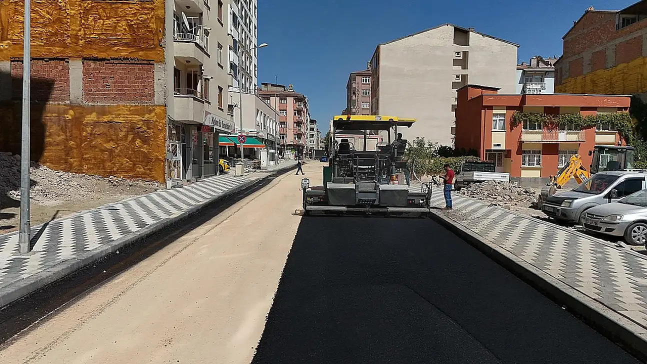 Rızaiye Mahallesi'nde yol yenileniyor