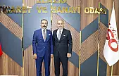 Başkan Alan, Gaziantep ticaret odası başkanı Yıldırım'ı ağırladı