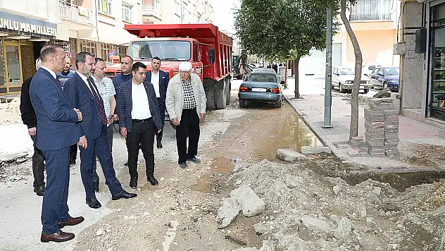 Başkan Şerifoğulları, altyapı çalışmalarını yerinde inceledi