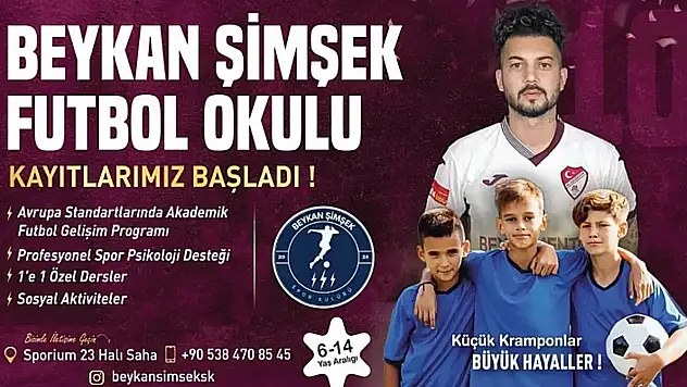 Elazığspor'un yıldızı Beykan Şimşek'ten Elazığ'a futbol okulu
