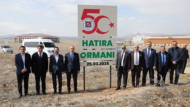Fırat üniversitesinde 50. Yıl Hatıra Ormanı Oluşturuldu