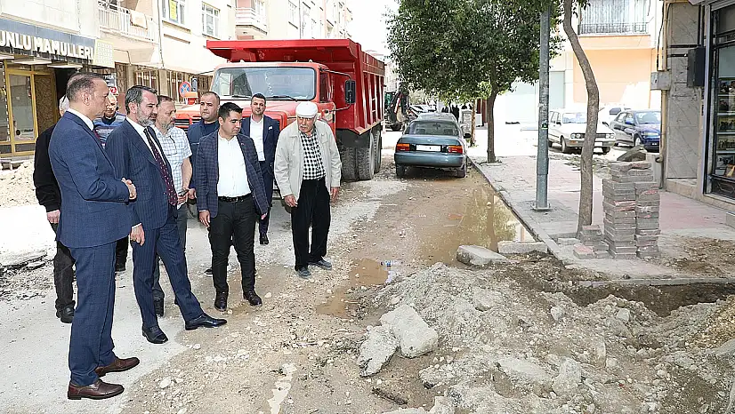 Başkan Şerifoğulları, altyapı çalışmalarını yerinde inceledi