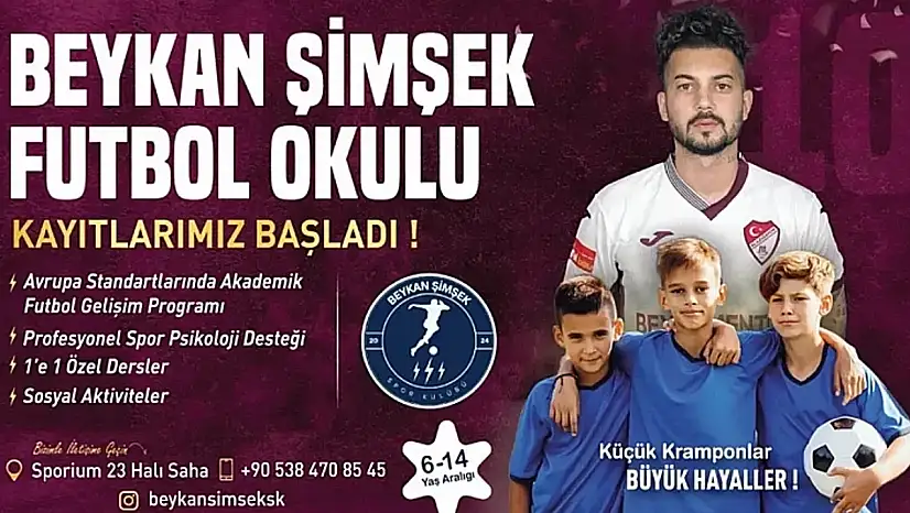 Elazığspor'un yıldızı Beykan Şimşek'ten Elazığ'a futbol okulu