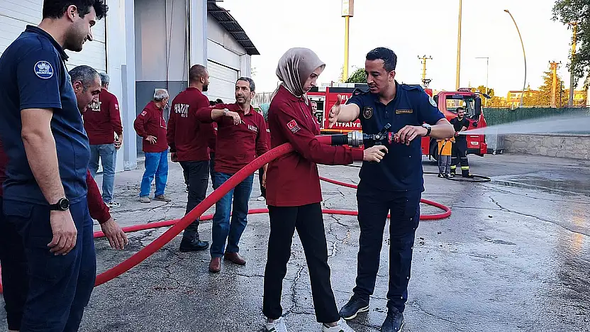 Elazığ'da yangınla mücadele eğitimi gerçekleştirildi
