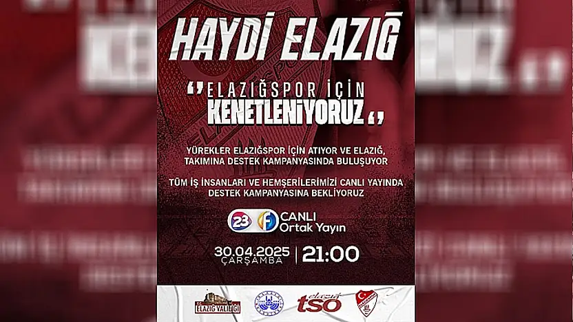 Elazığ TSO'dan Elazığspor'a Destek Kampanyası